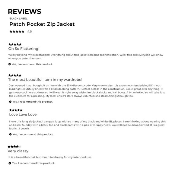 CHICO'S BLACK LABEL Patch Pocket Zipper Jacket COLOR: Antique White SIZE: 3 (16) - Picture 7 of 10